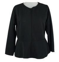 Dámská černá peplum halenka 