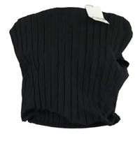 Nové - Dámská černá plisovaná crop halenka Zara 