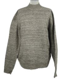 Pánsky béžový melírovaný sveter Goerge