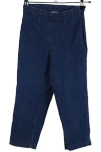 Dámské tmavomodré capri rifle Next 