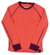Neonově růžovo-fialové spodní funkční triko Mountain Warehouse