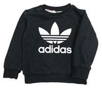 Černá mikina s logem Adidas