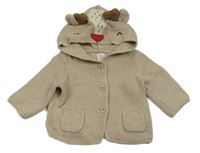 Béžový prepínaci sveter s -kapucí sob GAP