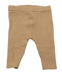 Hnědé žebrované pletené legínyNext