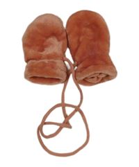 Korálové chlupaté rukavice