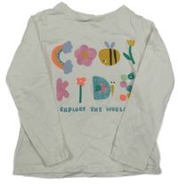 Bílé triko s nápisem z obrázků George