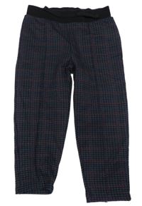 Čierno-modro-červené vzorované tepláky River Island