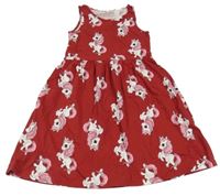 Červené bavlnené šaty s My little pony H&M