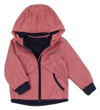 Růžová softshellová bunda s kapucí Crane