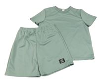 2set- světlemodré sportovní tričko+ kraťasy Shein