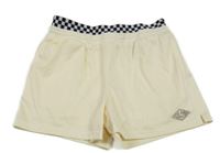 Smotanové perforované športové kraťasy