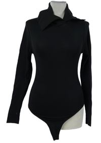 Dámské černé body s límcem 