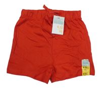 Nové - červené bavlnené kraťasy Primark