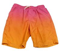 Růžovo-oranžové plážové kraťasy Primark