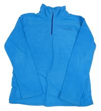 Modrá fleecová funkčná mikina