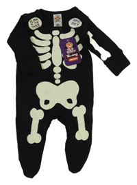 Nové- Černý overal s kostrou 