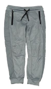 Sivé športové tepláky s šusťákem Matalan