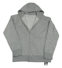 Nové - Šedá propínací mikina s kapucí Dunnes