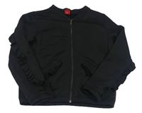 Čierna prepínaci mikina s volánikmi S. Oliver