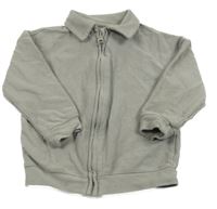 Sivá prepínaci mikina s golierikom George