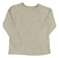 Béžovo-sivé melírované tričko Tu