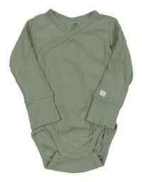 Khaki žebrované zavinovací body H&M
