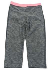 Sivo-ružové capri športové legíny H&M