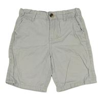 Šedé plátěné chino kraťasy Denim 