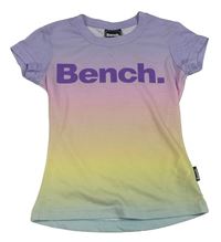 Farebné pruhované tričko s logom Bench