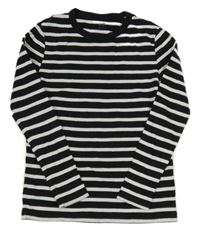 Černo-bílé pruhované triko H&M