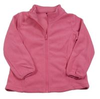 Ružová fleecová prepínaci mikina F&F