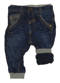 Tmavomodré lehké podšité rifle George 