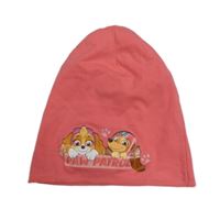 Ružová bavlnená čapica s Paw Patrol