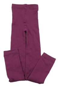 Purpurové teplákové pančuskové legíny Ergee