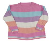 Farebný pruhovaný sveter Nutmeg