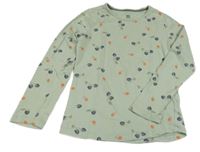 Khaki tričko s ostružinami Hema