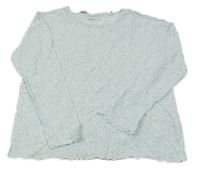 Světlemodro-biele kvietkovane tričko Pepperts