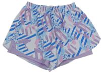 Barevné vzorované vrstvené sportovní kraťasy vel. 16 let