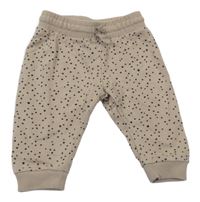 Béžové bodkovaná é tepláky H&M
