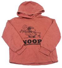 Hrdzavá oversize mikina so Snoopym a kapucňou M&S