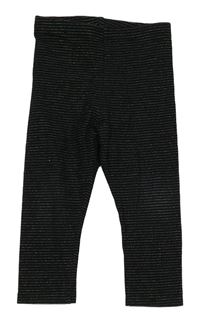 Černo-zlaté pruhované legíny Matalan