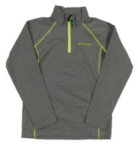 Šedé melírované funkční mikinotriko s logom zn. ZIENER