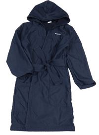 Tmavomodrý funkční župan s logem a kapucí NABAIJI