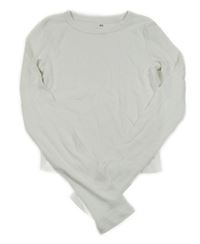 Biele rebrované crop tričko H&M