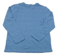 Modré pruhované melírované triko PRIMARK