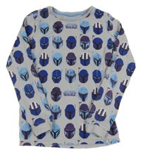 Svetlosivé pyžamové tričko so Star Wars M&S