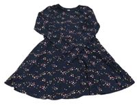 Tmavomodré šaty s hviezdičkami H&M