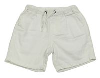 Biele plátenné kraťasy Next