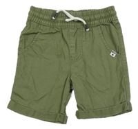 Khaki plátěné kraťasy F&F
