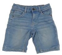 Světlemodré teplákové riflové kraťasy Denim 